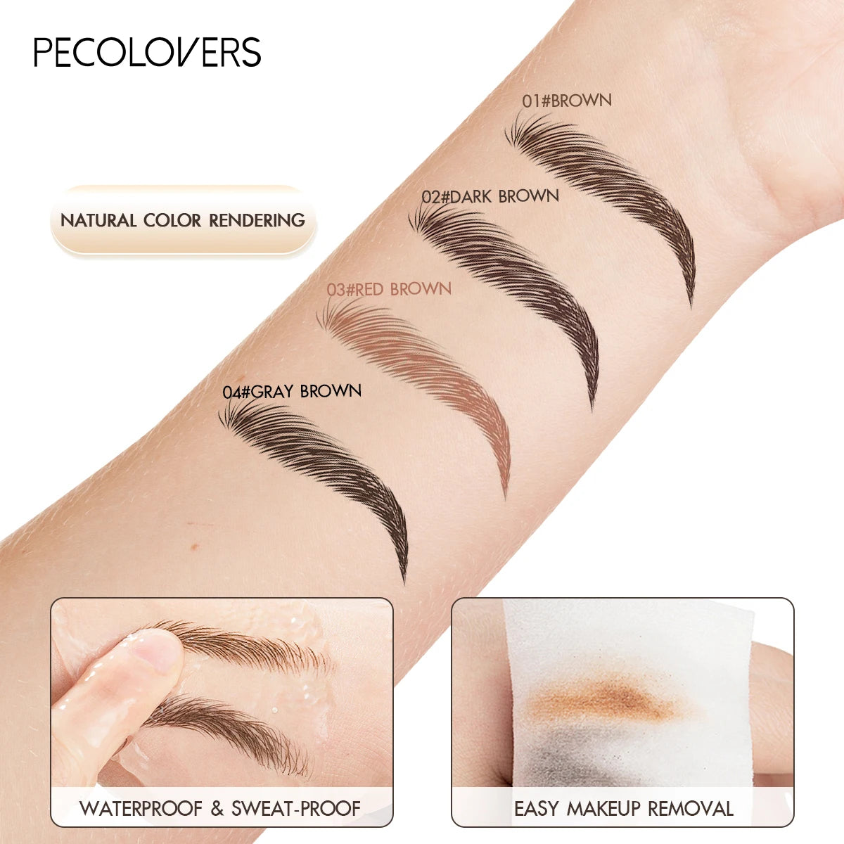 Un crayon à sourcils 3D crème colorante longue durée