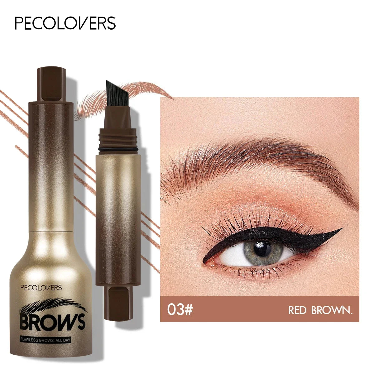 Un crayon à sourcils 3D crème colorante longue durée