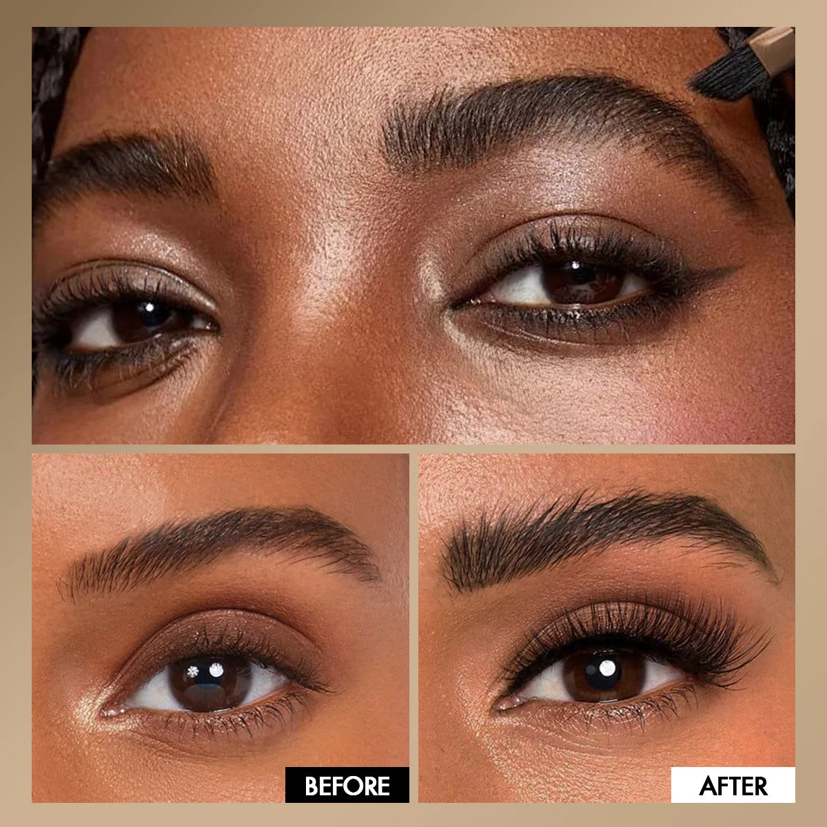 Un crayon à sourcils 3D crème colorante longue durée