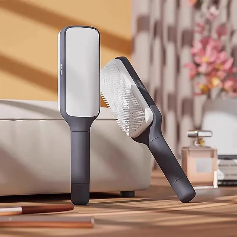 Brosse à cheveux auto-nettoyante