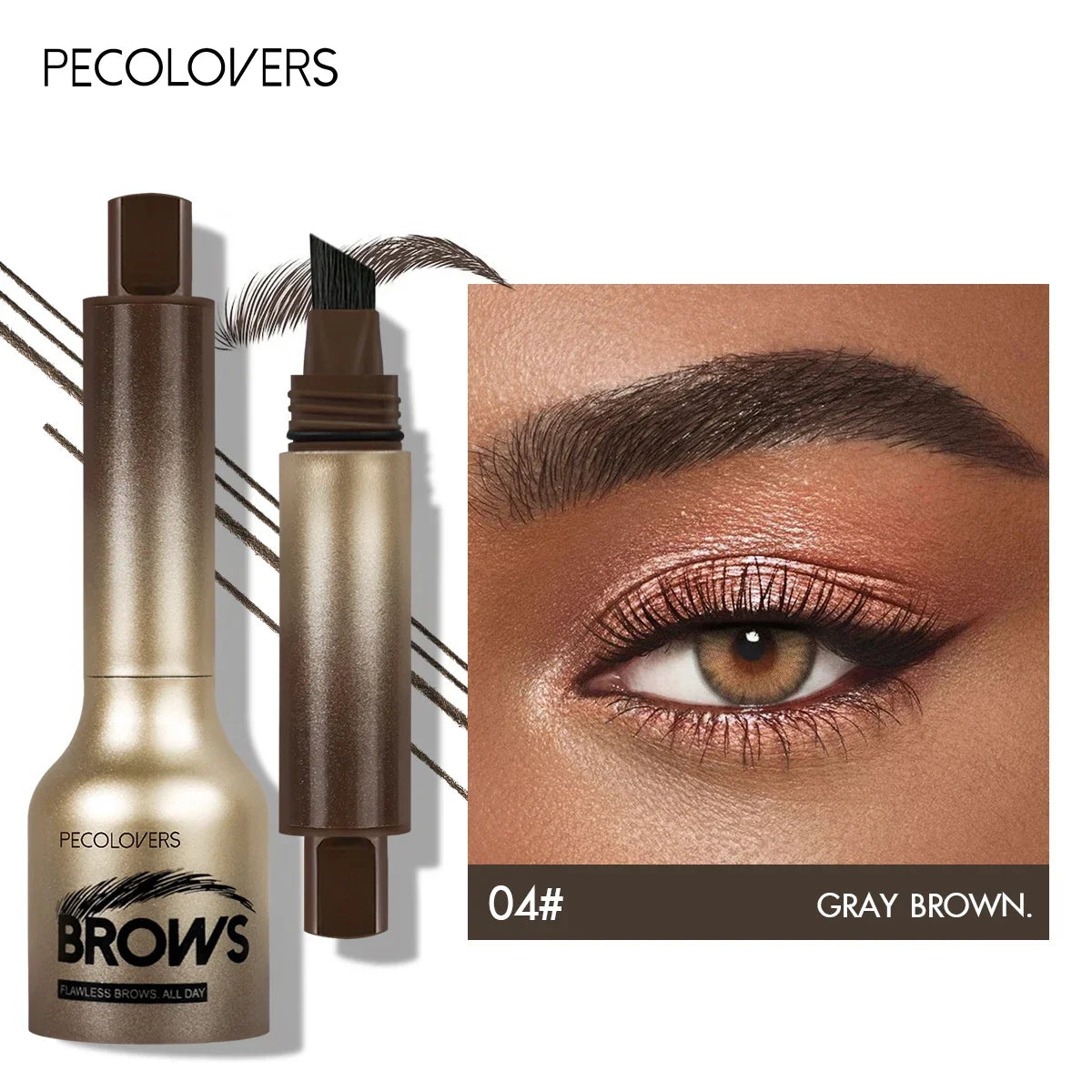 Un crayon à sourcils 3D crème colorante longue durée