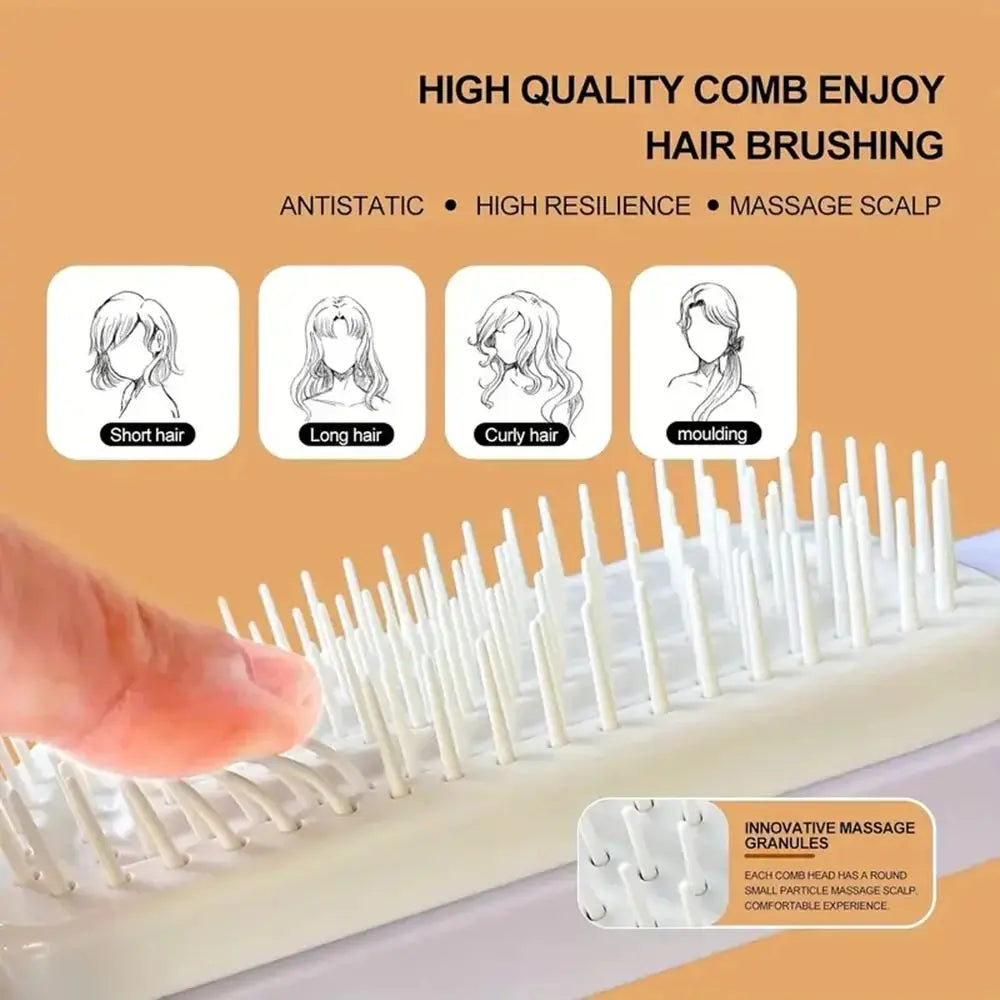 Brosse à cheveux auto-nettoyante