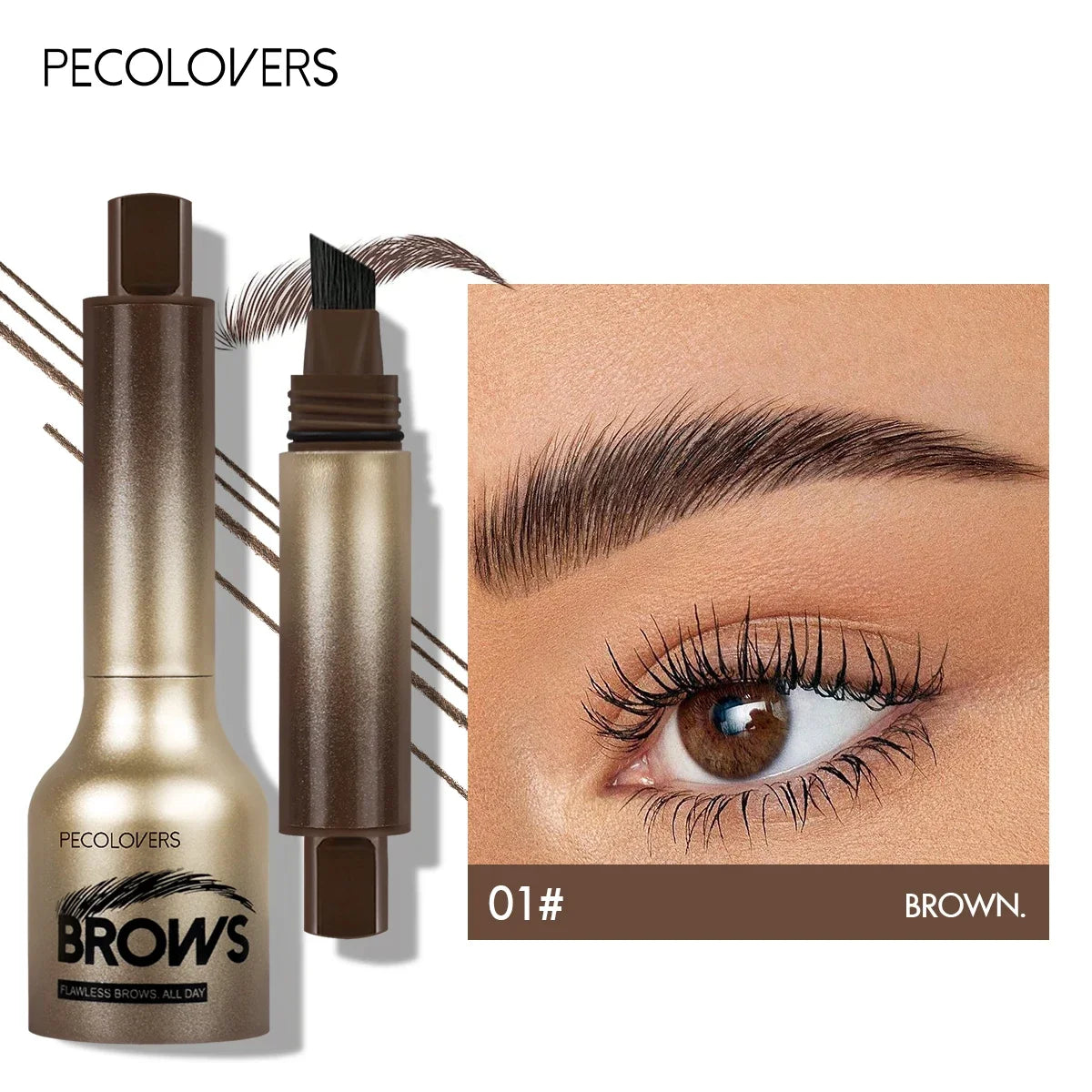 Un crayon à sourcils 3D crème colorante longue durée