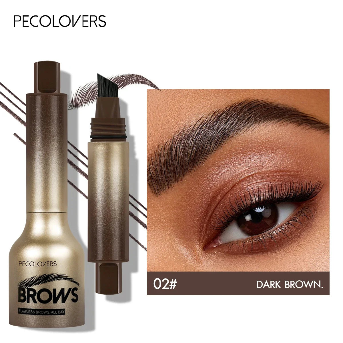 Un crayon à sourcils 3D crème colorante longue durée