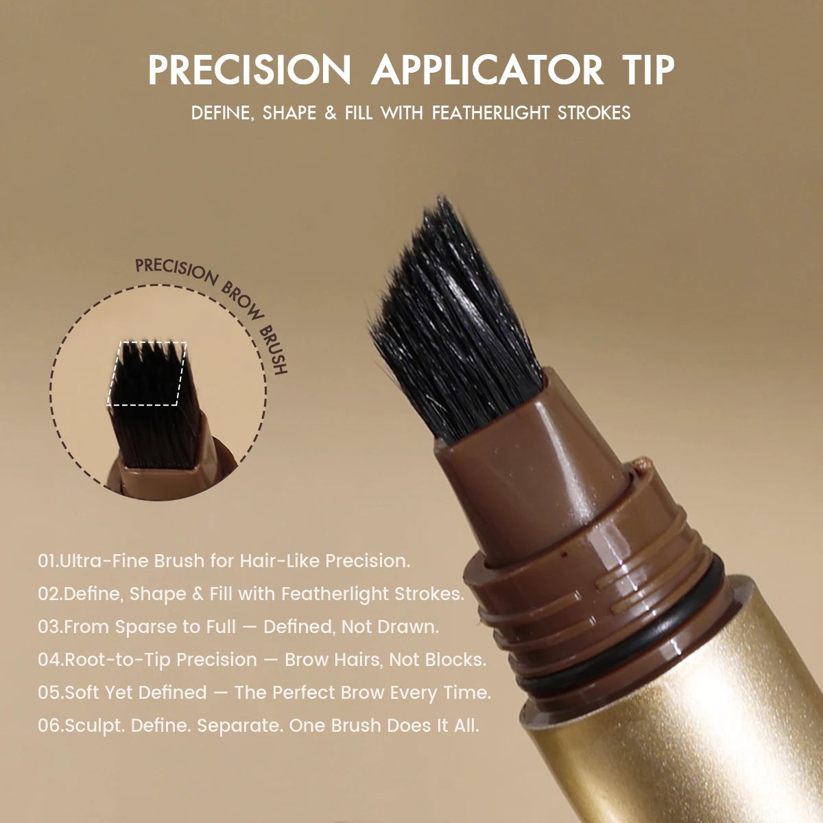 Un crayon à sourcils 3D crème colorante longue durée