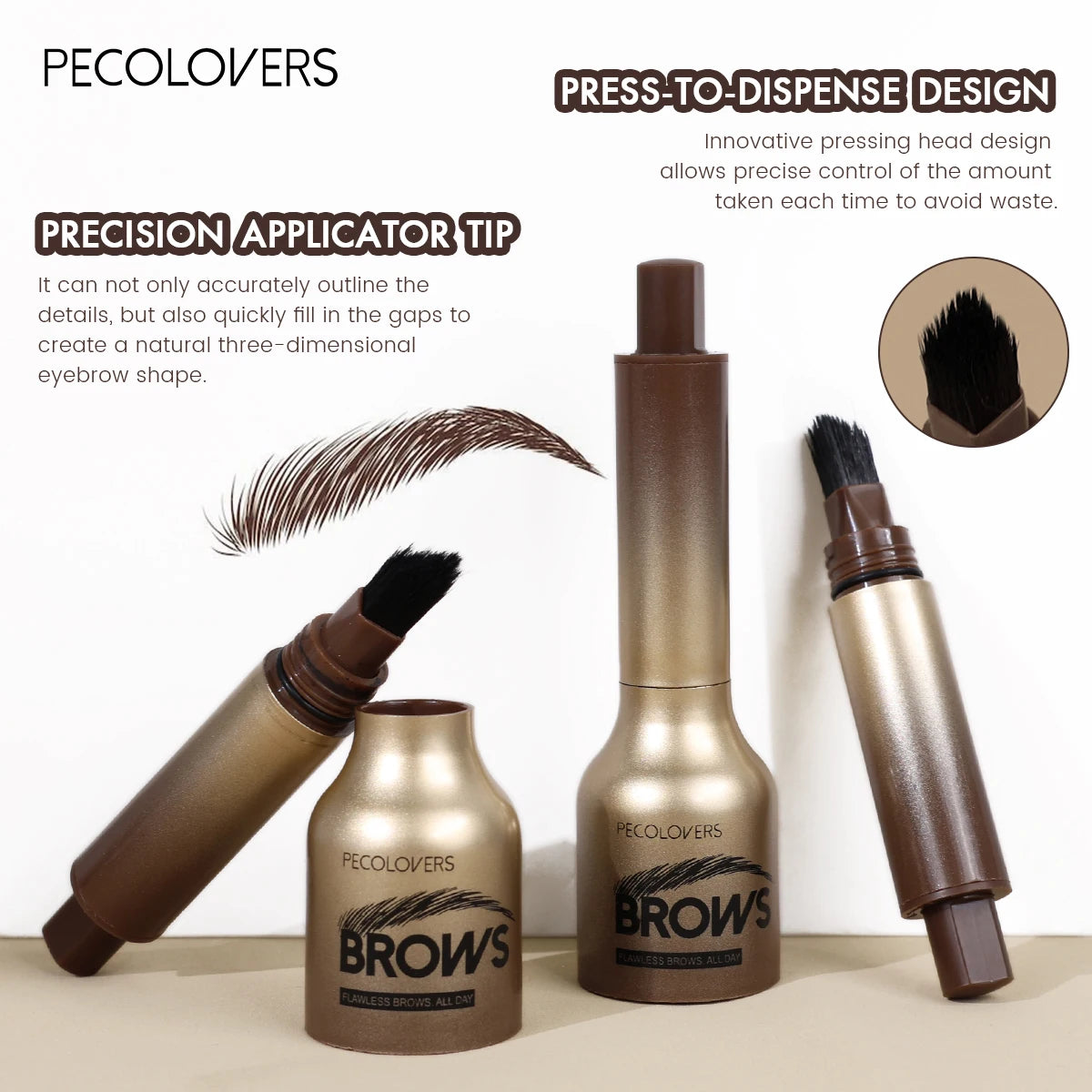 Un crayon à sourcils 3D crème colorante longue durée