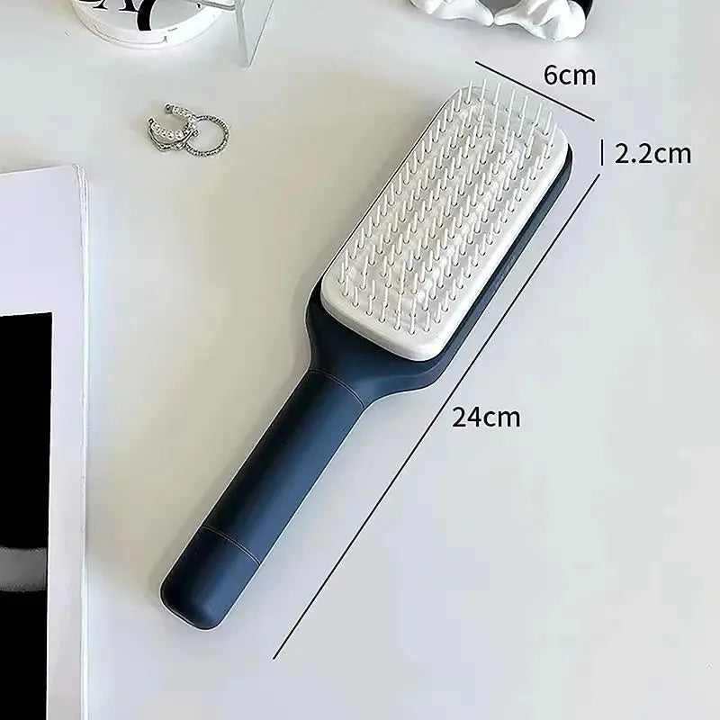 Brosse à cheveux auto-nettoyante
